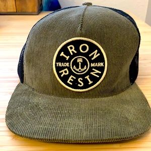 Iron & Resin men’s corduroy Trucker snap back